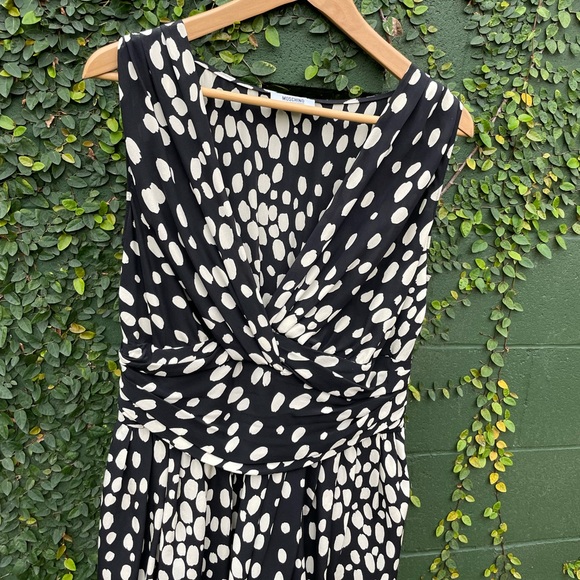 Moschino Silk Black & White Dot Dress Size 8 (10) - Picture 2 of 9